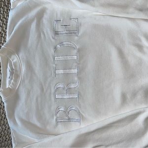 Six stories BRIDE embroidered crewneck - Small